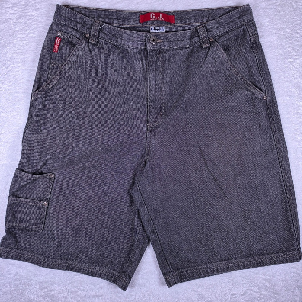 Guess VTG Made In USA Carpenter Men 38 Denim Shorts D67-62W Hammer Loop Utility